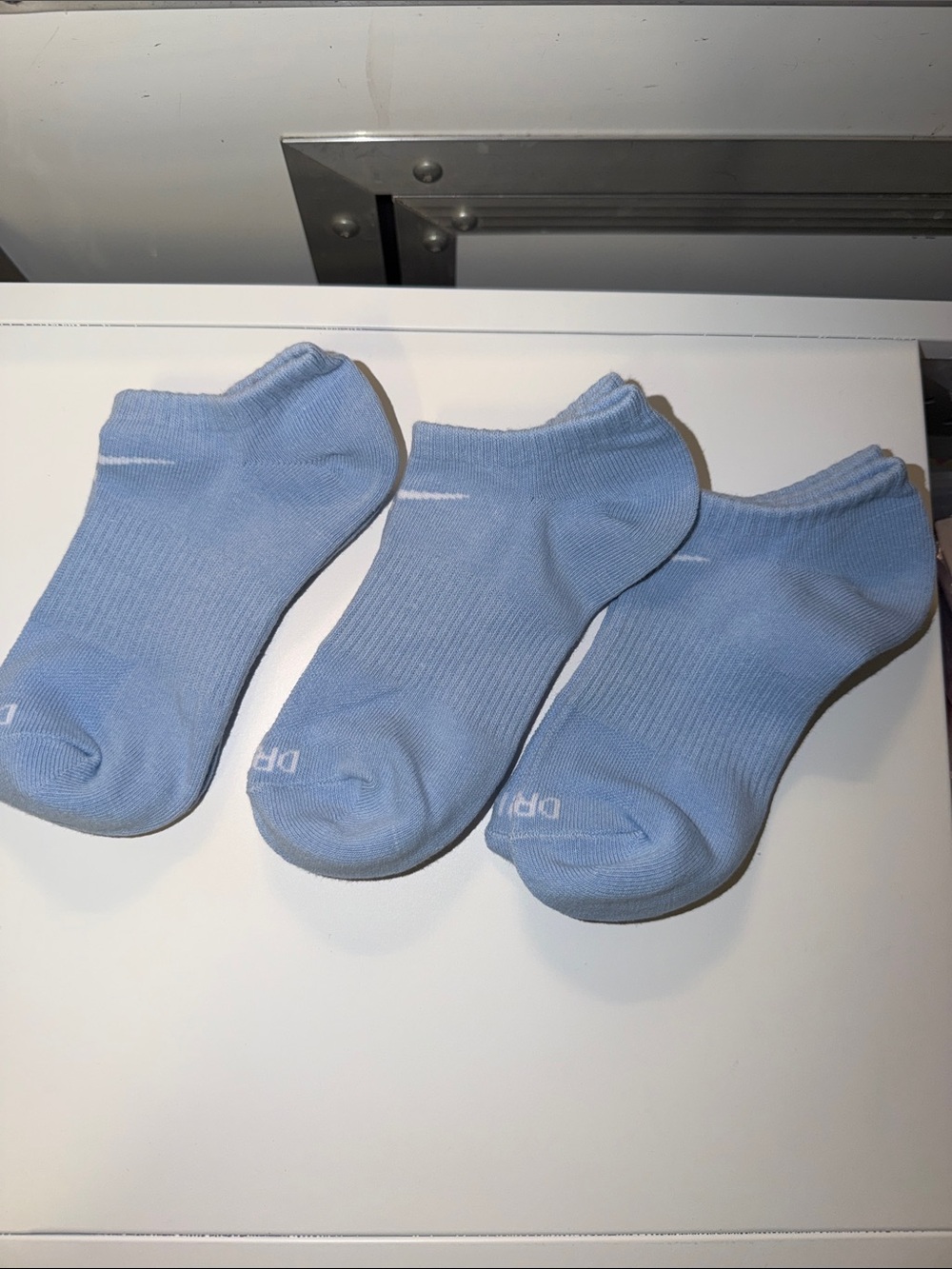 Nike Light Blue No-Show Sock Trio